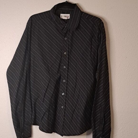 BKE 67 black button down shirt size large - Picture 1 of 4